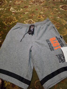 pleint sport shorts men grey small gorgous